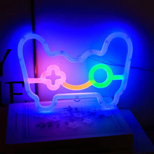 Enseigne au néon de manette de jeu pour la décoration murale de la maison, veilleuse LED bleue, lampe de salle de jeu, cadeaux sympas, Playstation Bar - DécorationNeon