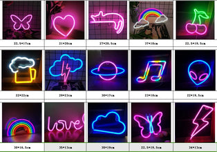 LED neon sign, USB/battery for bar, bedroom, game room, wedding party, wall decoration, Christmas gift - DécorationNeon