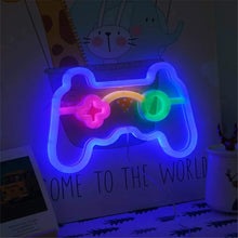 Enseigne au néon de manette de jeu pour la décoration murale de la maison, veilleuse LED bleue, lampe de salle de jeu, cadeaux sympas, Playstation Bar - DécorationNeon