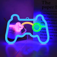 Enseigne au néon de manette de jeu pour la décoration murale de la maison, veilleuse LED bleue, lampe de salle de jeu, cadeaux sympas, Playstation Bar - DécorationNeon