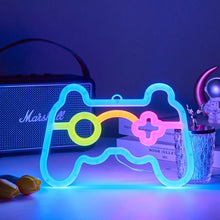 Enseigne au néon de manette de jeu pour la décoration murale de la maison, veilleuse LED bleue, lampe de salle de jeu, cadeaux sympas, Playstation Bar - DécorationNeon