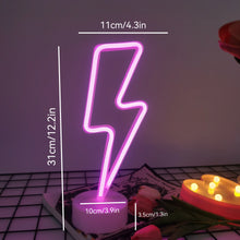 Lightning LED neon light, USB or battery powered boy/girl gift cool game light, bedroom wedding party decoration creative light - DécorationNeon