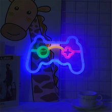 Enseigne au néon de manette de jeu pour la décoration murale de la maison, veilleuse LED bleue, lampe de salle de jeu, cadeaux sympas, Playstation Bar - DécorationNeon